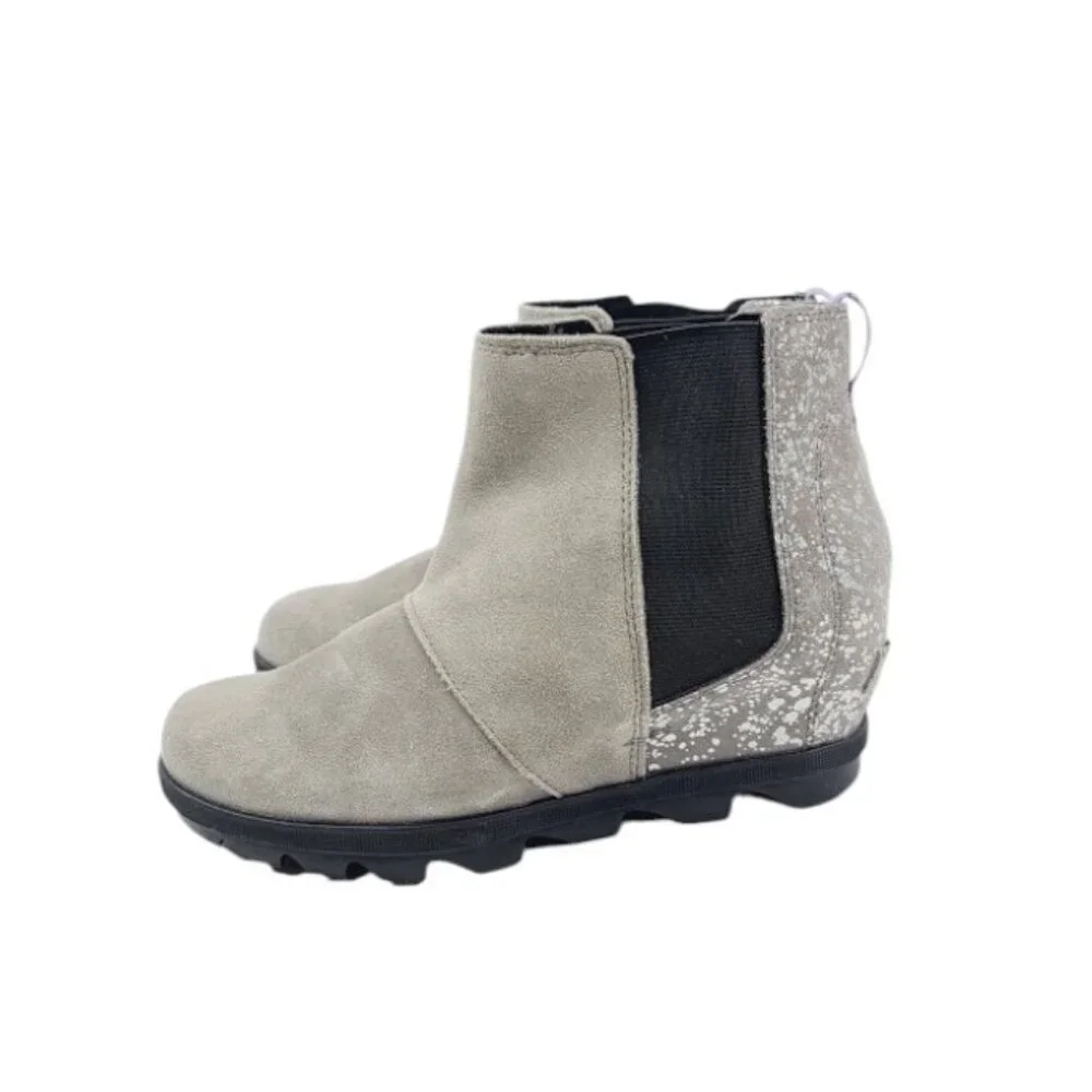 Sorel Girl's‎ Gray Joan Of Arctic NY2991-052 Leather Classic Ankle Bootie Sz 5